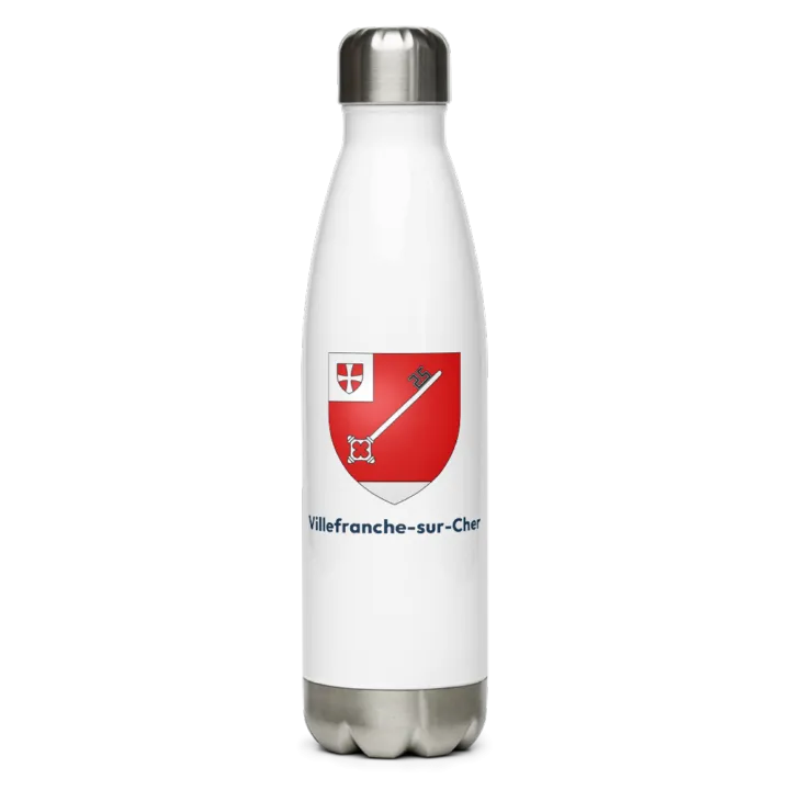 Gourde inox blason de Villefranche-sur-Cher