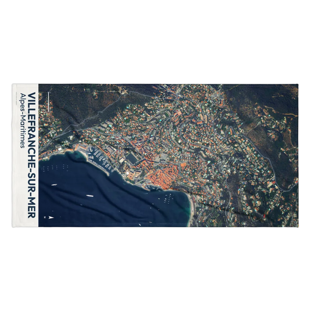 Serviette cartographique — carte de Villefranche-sur-Mer
