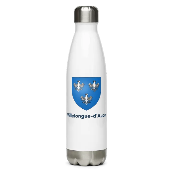 Gourde inox blason de Villelongue-d'Aude