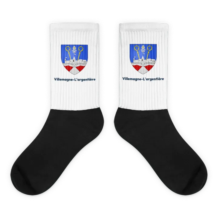 Chaussettes — blason de Villemagne-l'Argentière