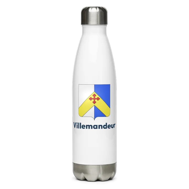Gourde inox blason de Villemandeur