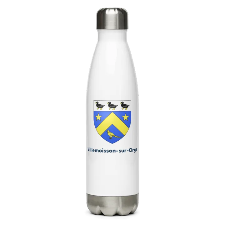 Gourde inox blason de Villemoisson-sur-Orge