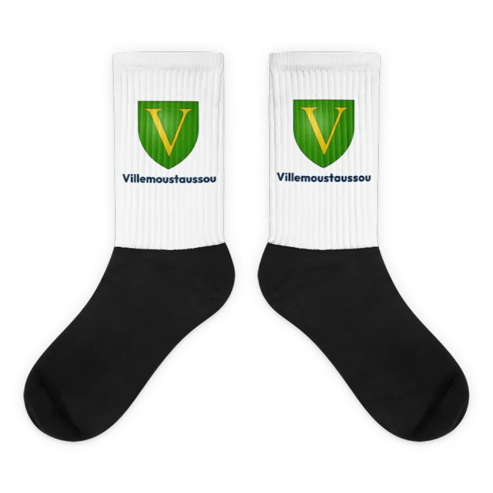 Chaussettes — blason de Villemoustaussou