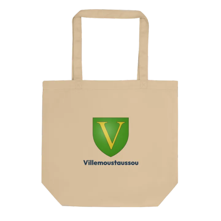 Tote bag coton bio — blason de Villemoustaussou