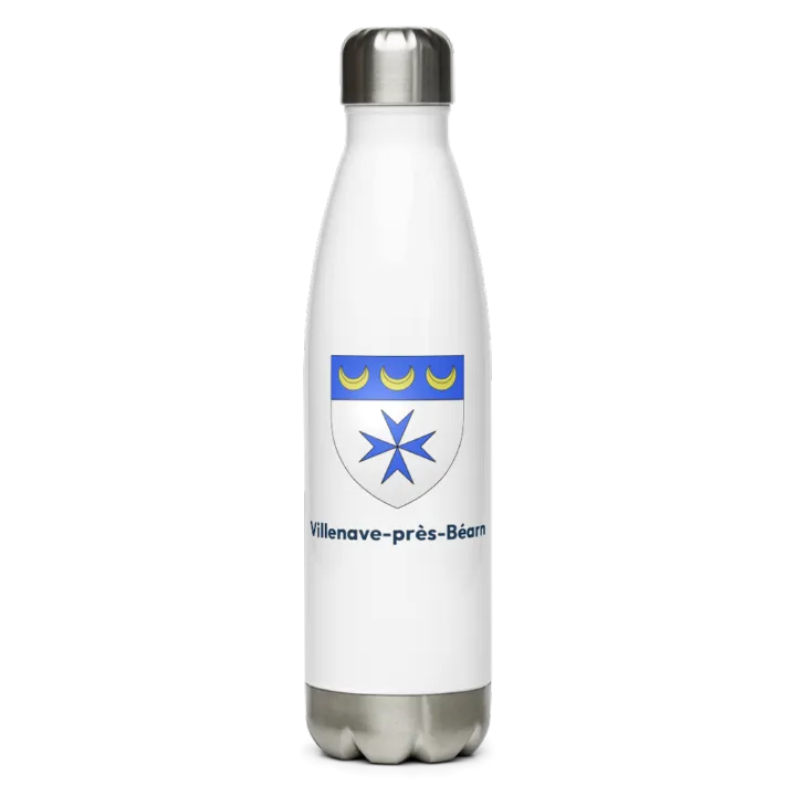 Gourde inox blason de Villenave-près-Béarn