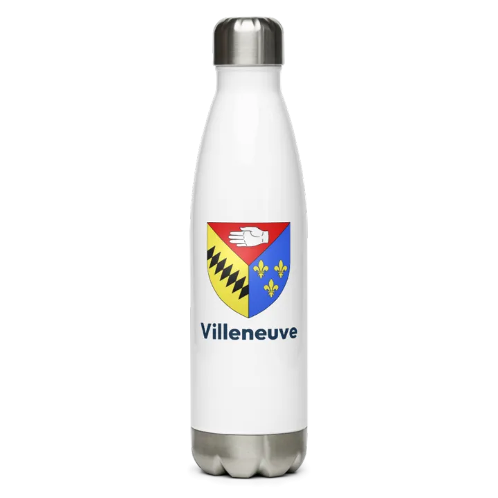 Gourde inox blason de Villeneuve