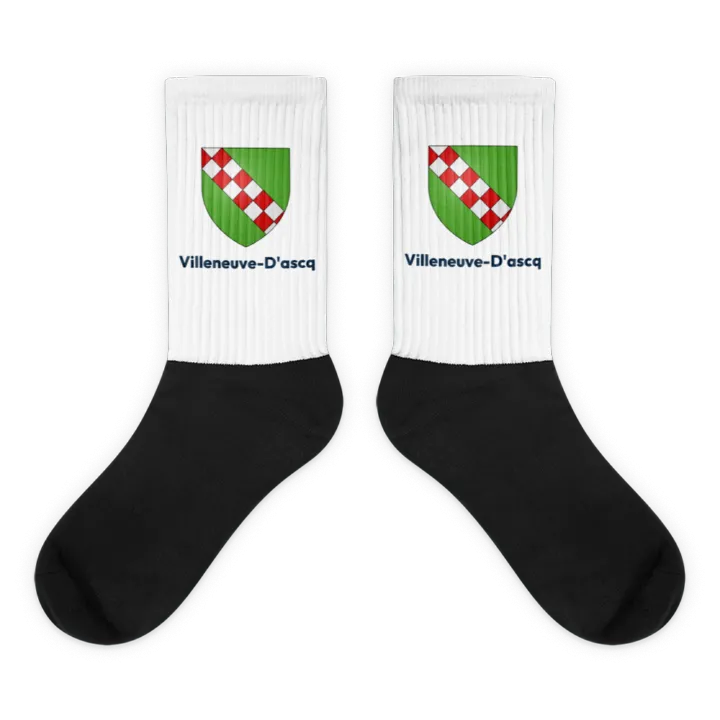 Chaussettes — blason de Villeneuve-d'Ascq
