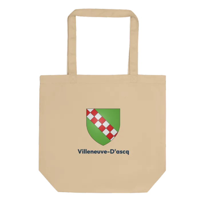 Tote bag coton bio — blason de Villeneuve-d'Ascq