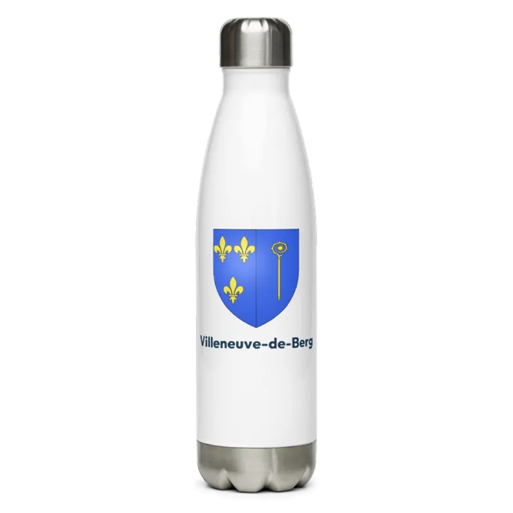 Gourde inox blason de Villeneuve-de-Berg