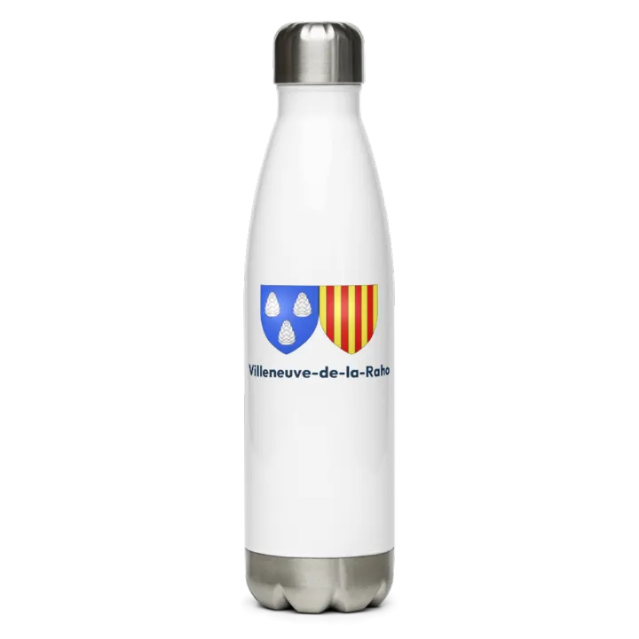 Gourde inox blason de Villeneuve-de-la-Raho
