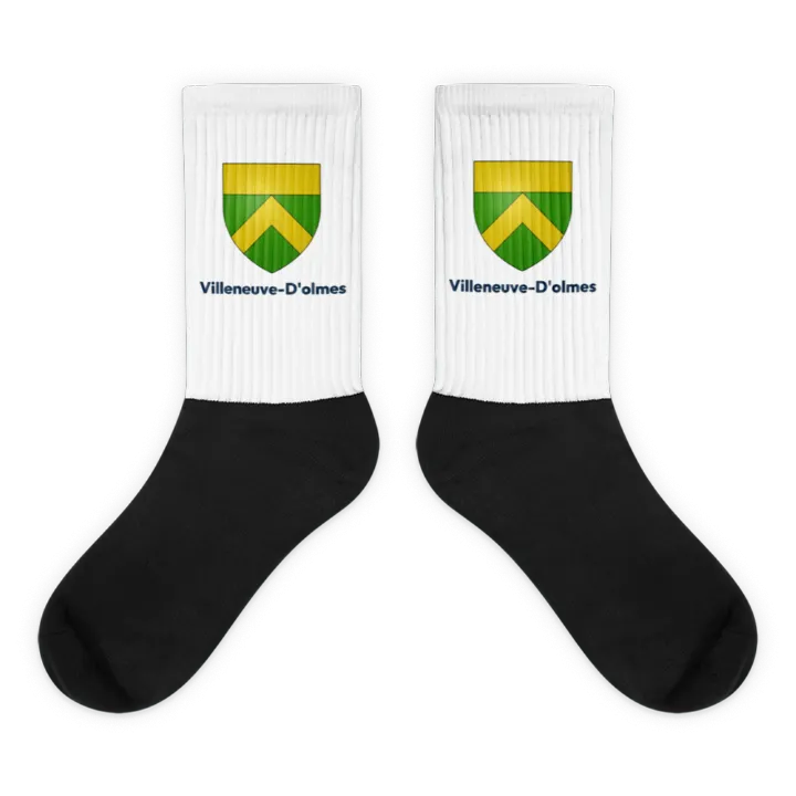Chaussettes — blason de Villeneuve-d'Olmes