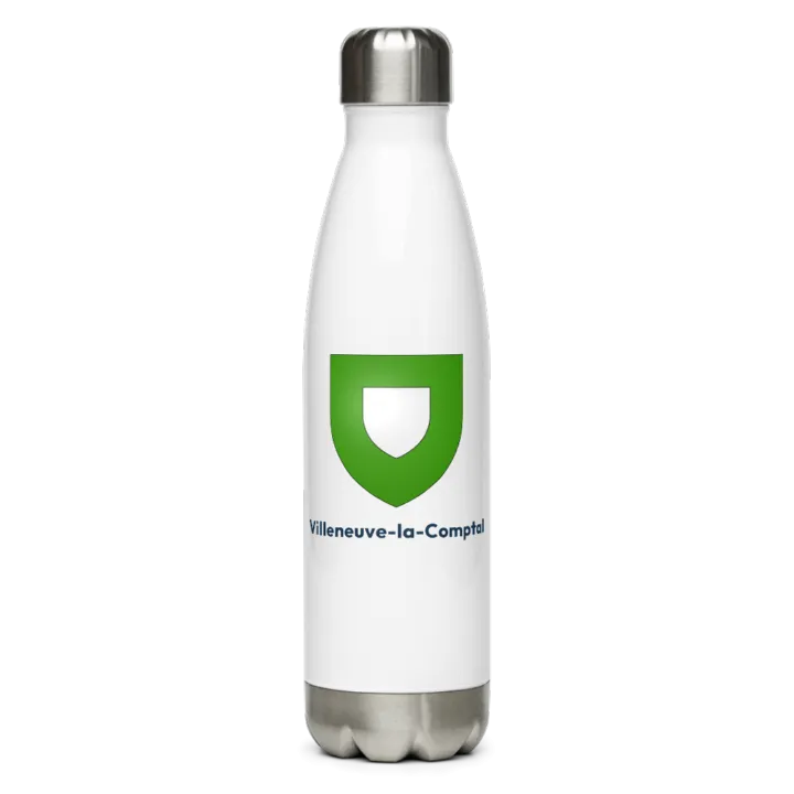 Gourde inox blason de Villeneuve-la-Comptal