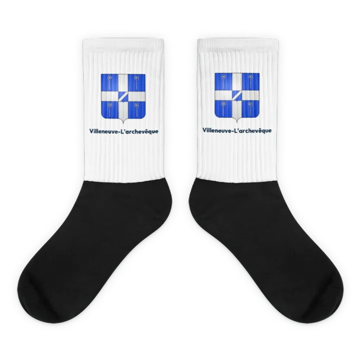 Chaussettes — blason de Villeneuve-l'Archevêque