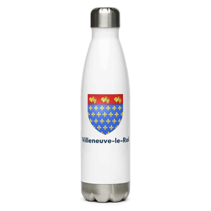 Gourde inox blason de Villeneuve-le-Roi