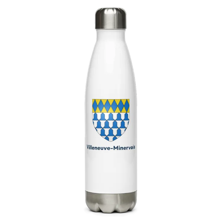 Gourde inox blason de Villeneuve-Minervois