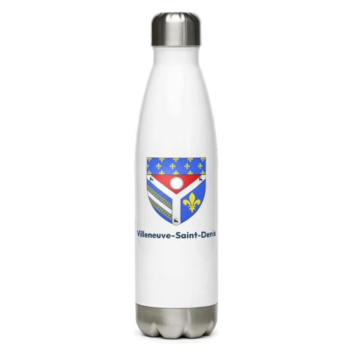 Gourde inox blason de Villeneuve-Saint-Denis