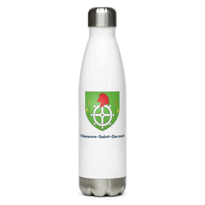 Gourde inox blason de Villeneuve-Saint-Germain