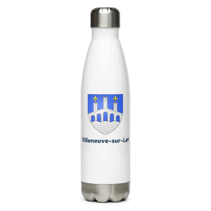 Gourde inox blason de Villeneuve-sur-Lot