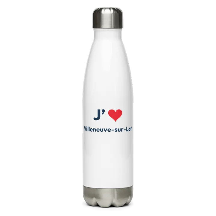Gourde inox « J’❤ Villeneuve-sur-Lot »