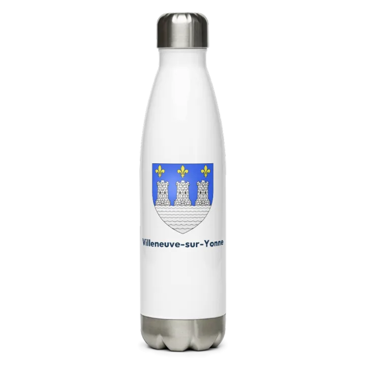 Gourde inox blason de Villeneuve-sur-Yonne