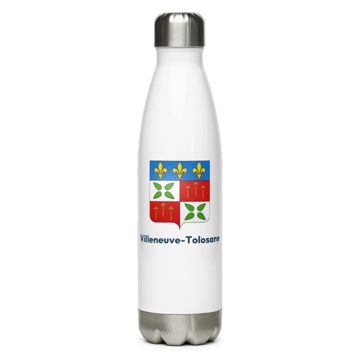 Gourde inox blason de Villeneuve-Tolosane