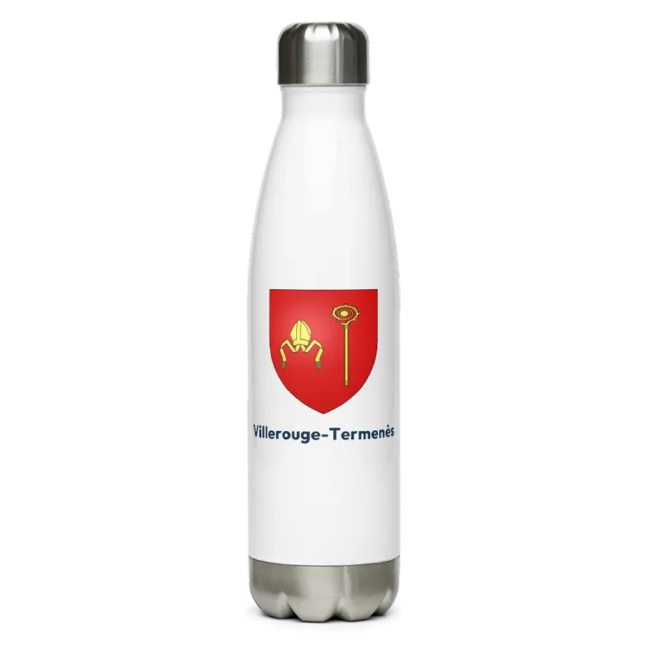 Gourde inox — blason de Villerouge-Termenès