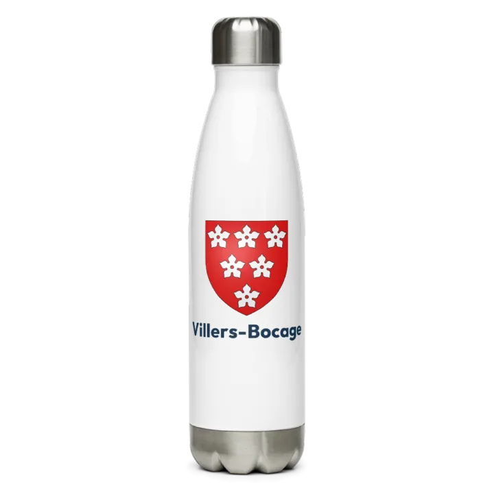 Gourde inox blason de Villers-Bocage