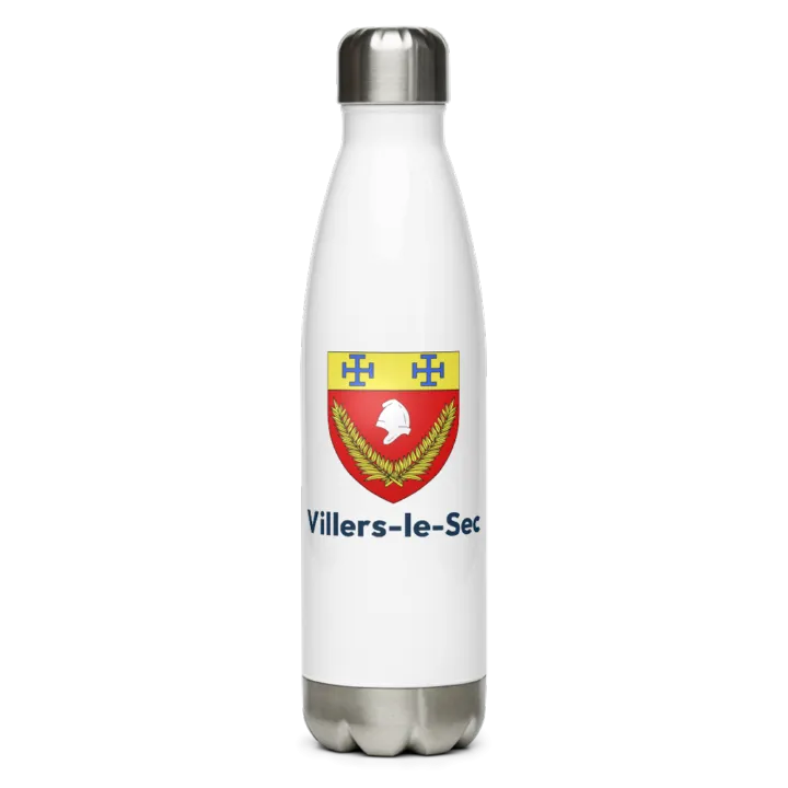 Gourde inox — blason de Villers-le-Sec