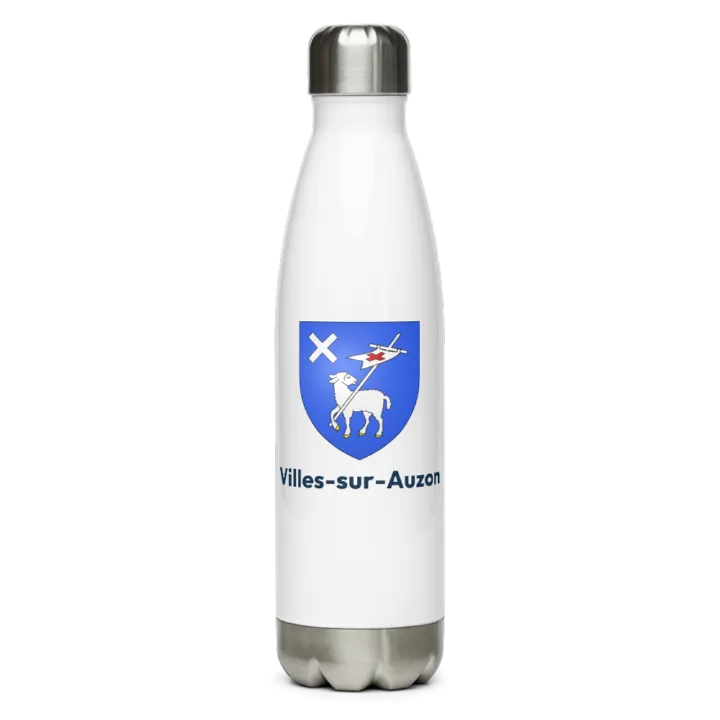 Gourde inox blason de Villes-sur-Auzon
