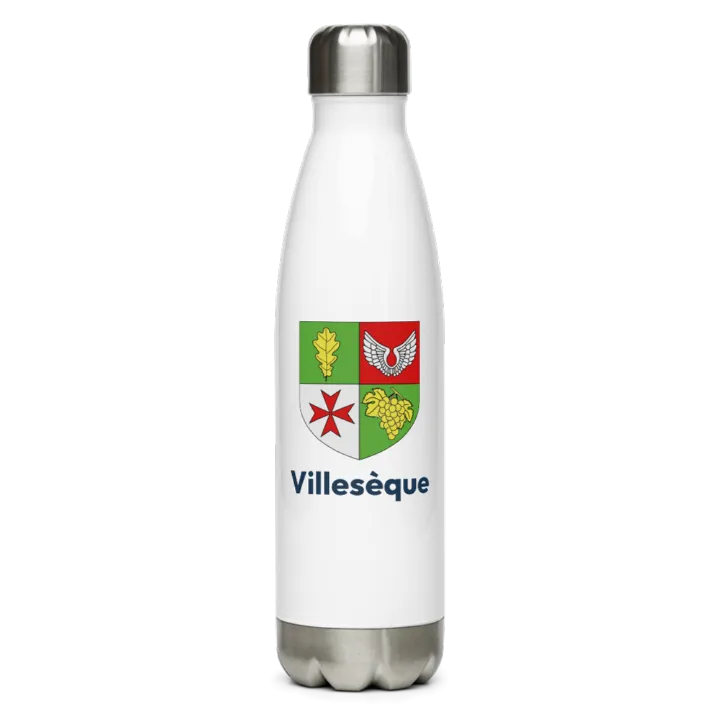 Gourde inox blason de Villesèque