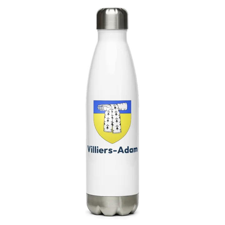 Gourde inox blason de Villiers-Adam