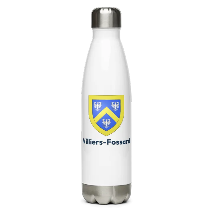 Gourde inox blason de Villiers-Fossard