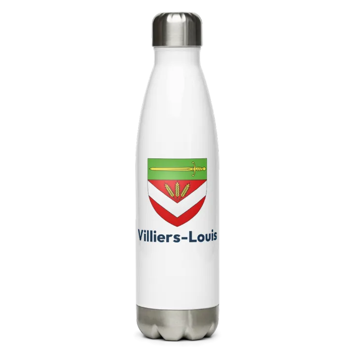 Gourde inox blason de Villiers-Louis