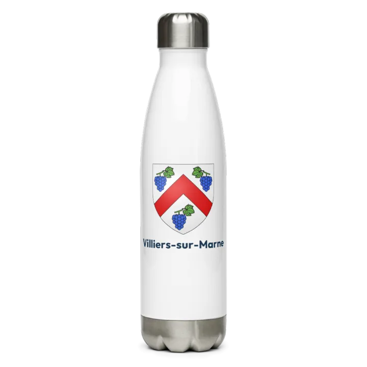 Gourde inox blason de Villiers-sur-Marne