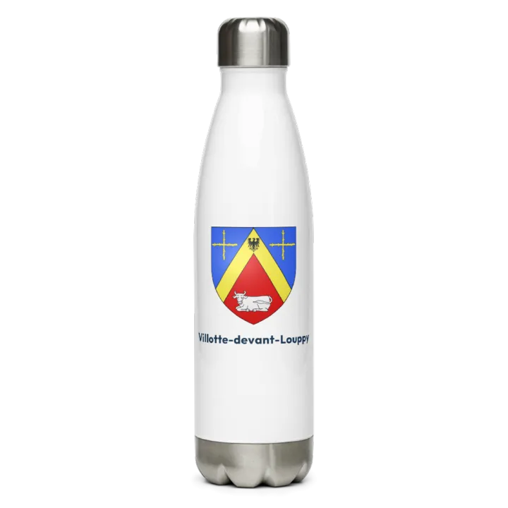 Gourde inox — blason de Villotte-devant-Louppy