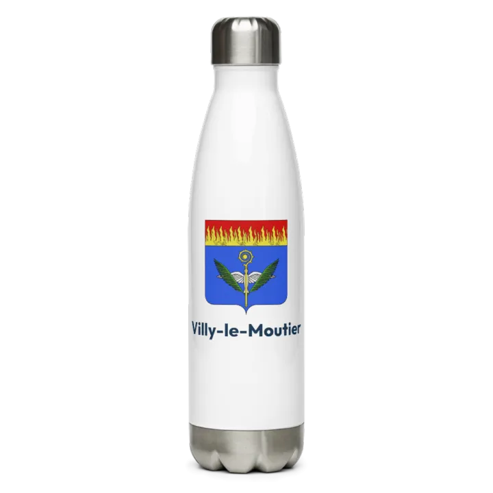 Gourde inox — blason de Villy-le-Moutier