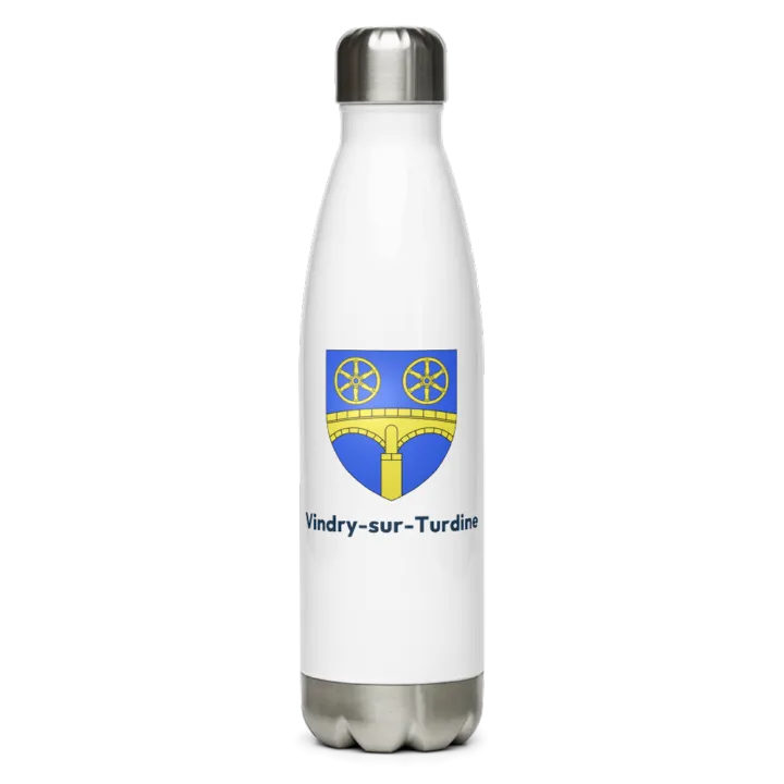Gourde inox blason de Vindry-sur-Turdine