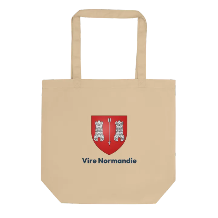 Tote bag coton bio — blason de Vire Normandie