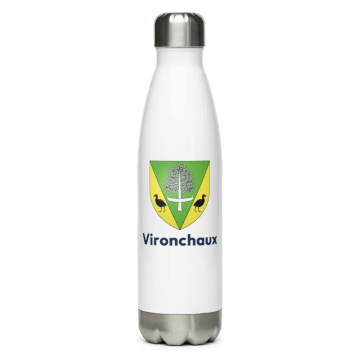 Gourde inox blason de Vironchaux