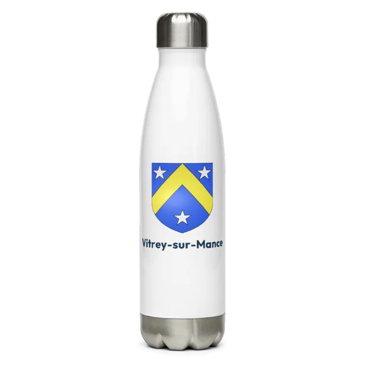 Gourde inox blason de Vitrey-sur-Mance