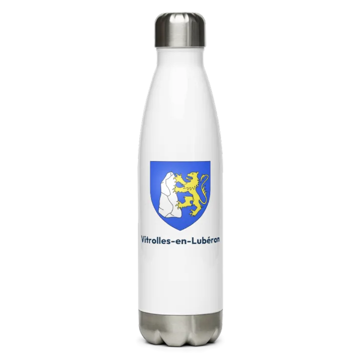 Gourde inox blason de Vitrolles-en-Lubéron