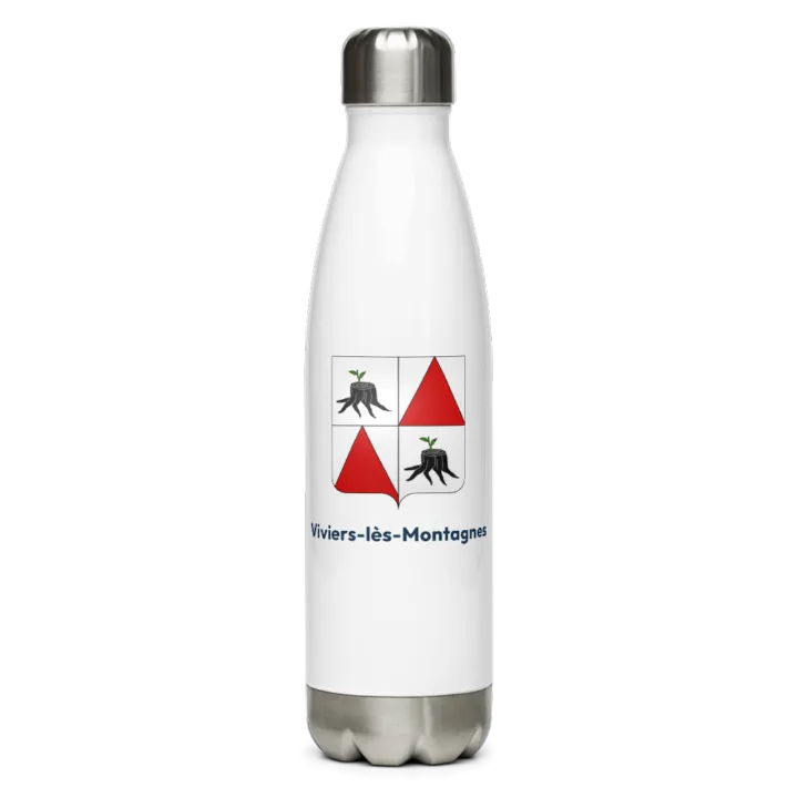 Gourde inox blason de Viviers-lès-Montagnes