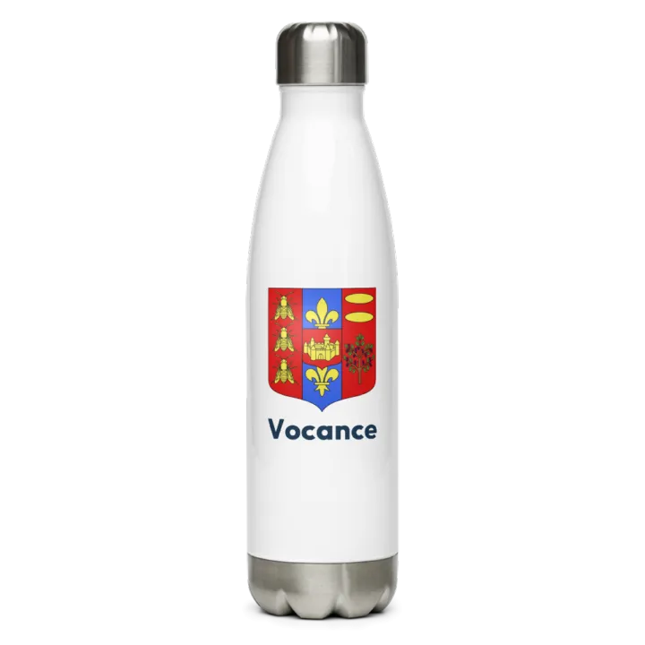 Gourde inox — blason de Vocance