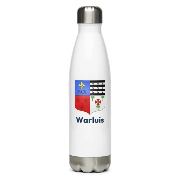 Gourde inox blason de Warluis