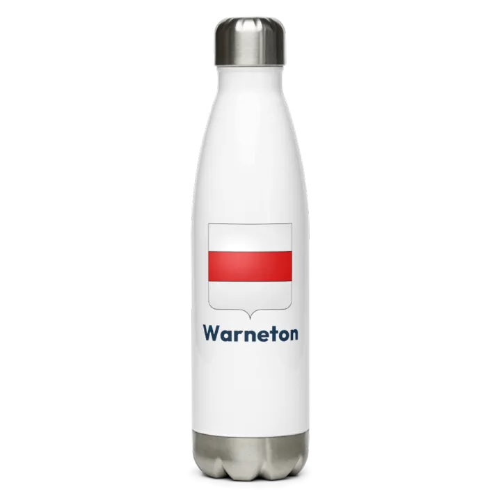 Gourde inox — blason de Warneton