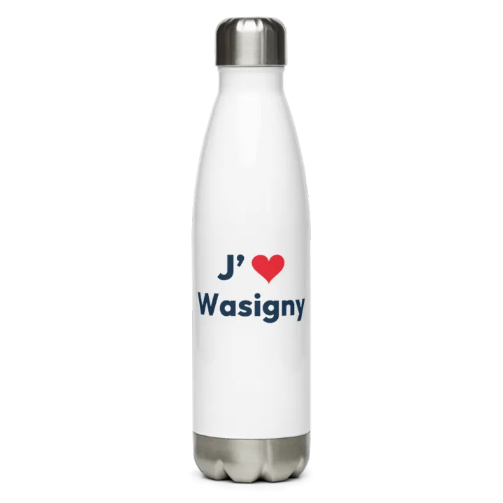 Gourde inox « J’❤ Wasigny »