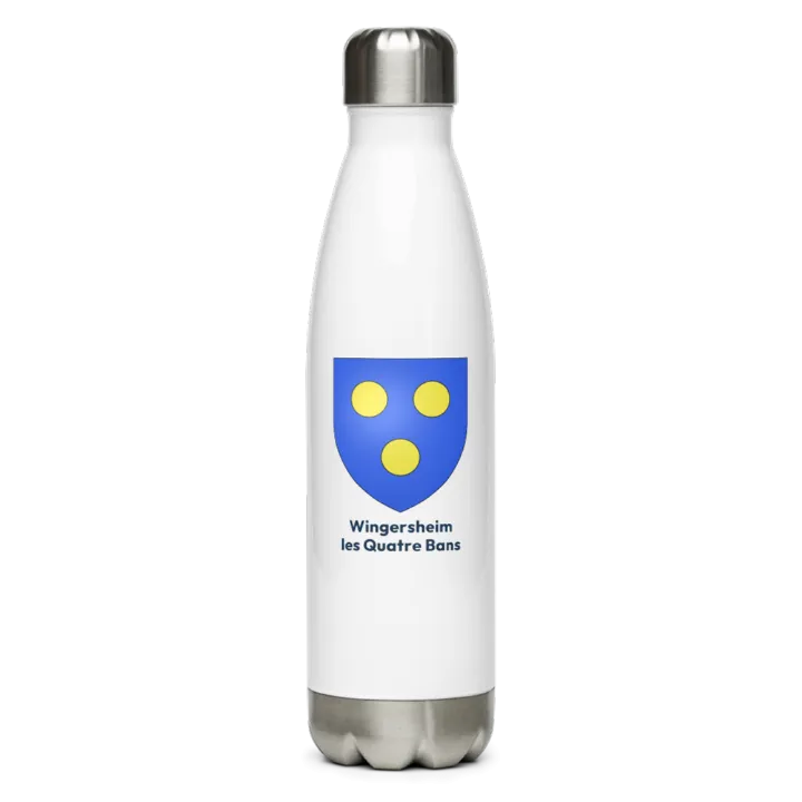 Gourde inox blason de Wingersheim les Quatre Bans