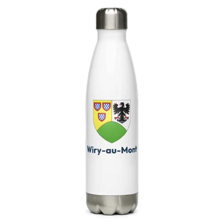 Gourde inox blason de Wiry-au-Mont