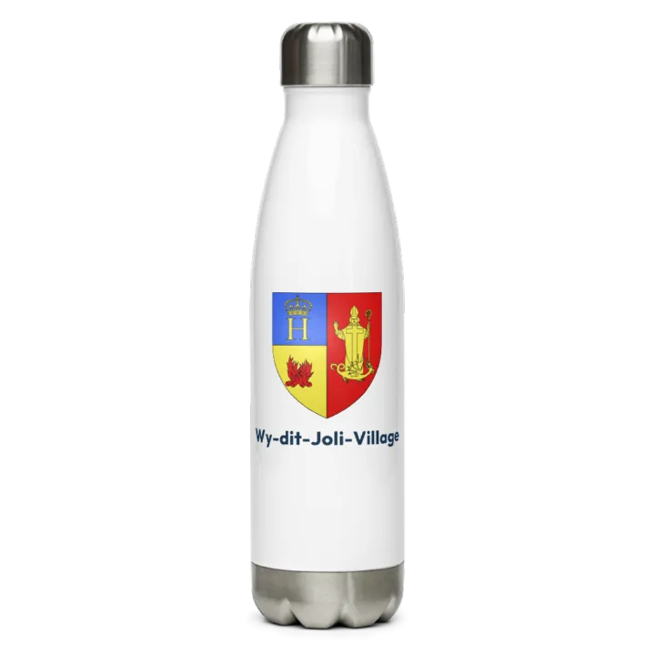 Gourde inox blason de Wy-dit-Joli-Village