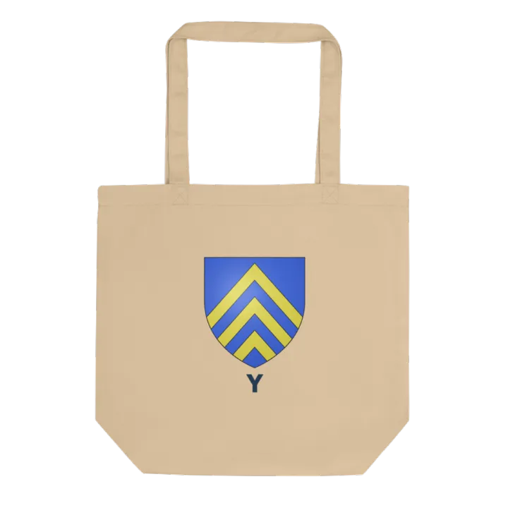 Tote bag coton bio blason de Y